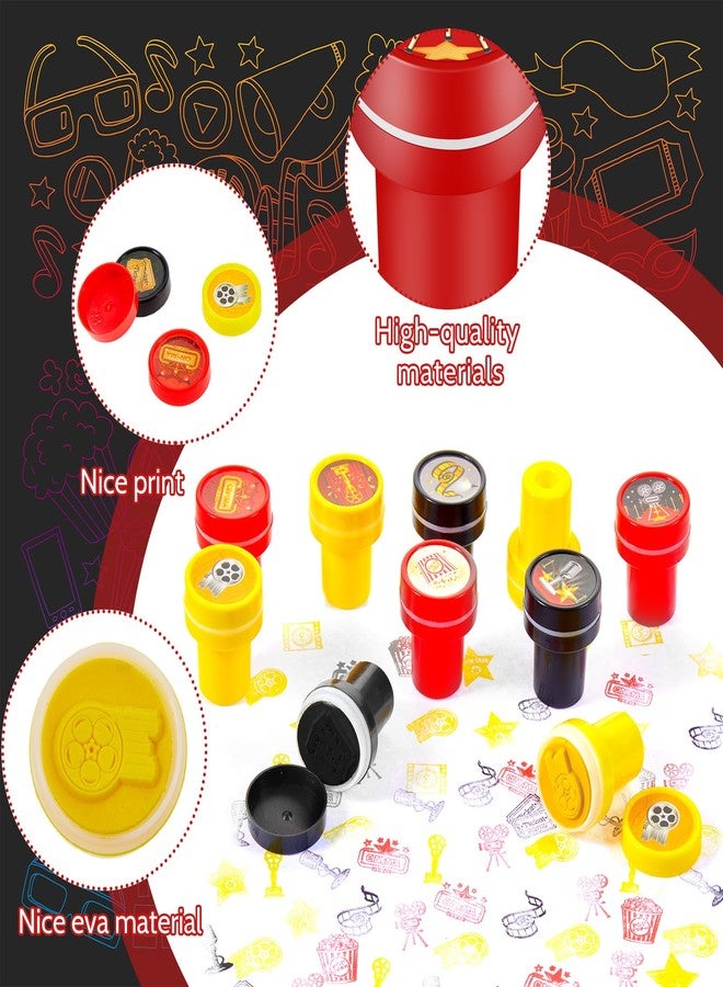 Qilery 60 Pcs Movie Night Party Favors Movie Night Stampers Birthday Party Supplies Goody Bag Stuffer Filler Friends Theme Favors Decorations Prizes - Image 3